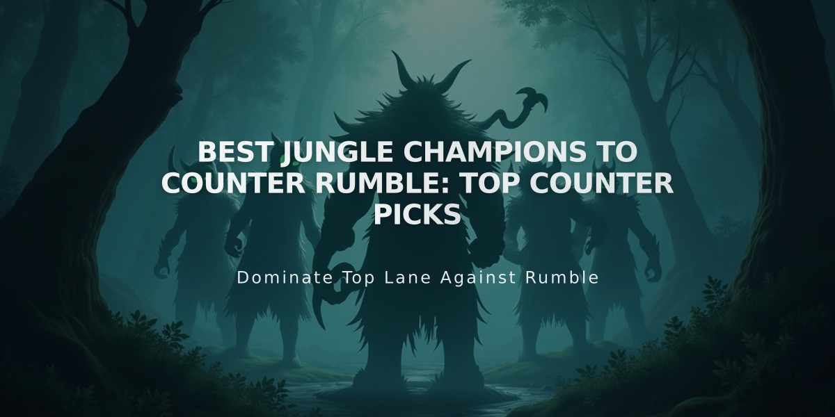 Best Jungle Champions to Counter Rumble: Top Counter Picks