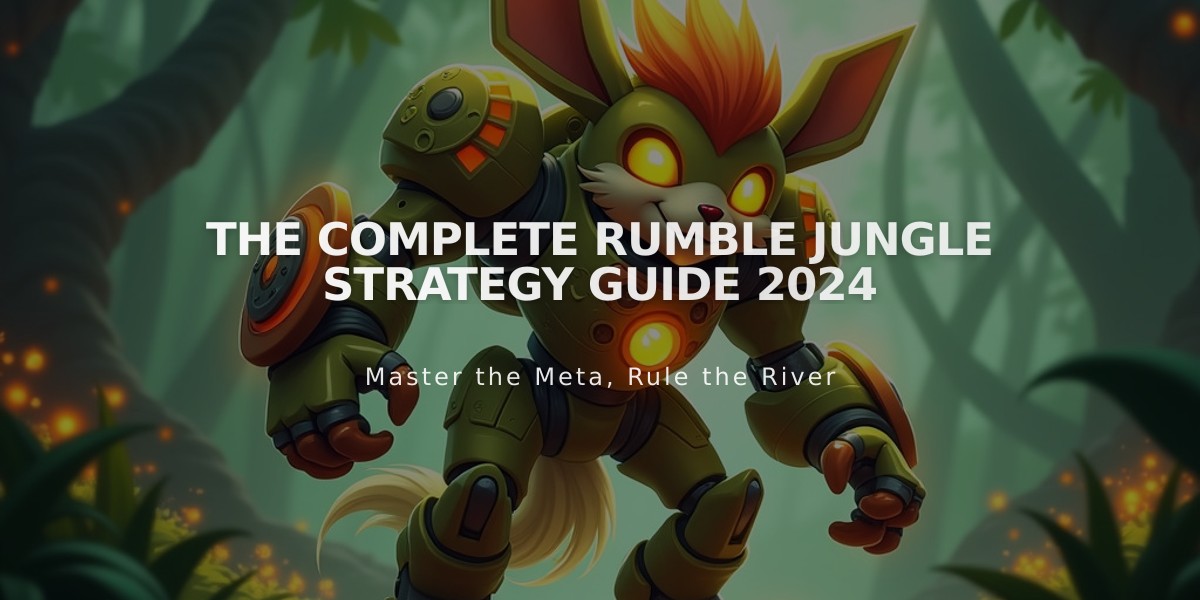 The Complete Rumble Jungle Strategy Guide 2024