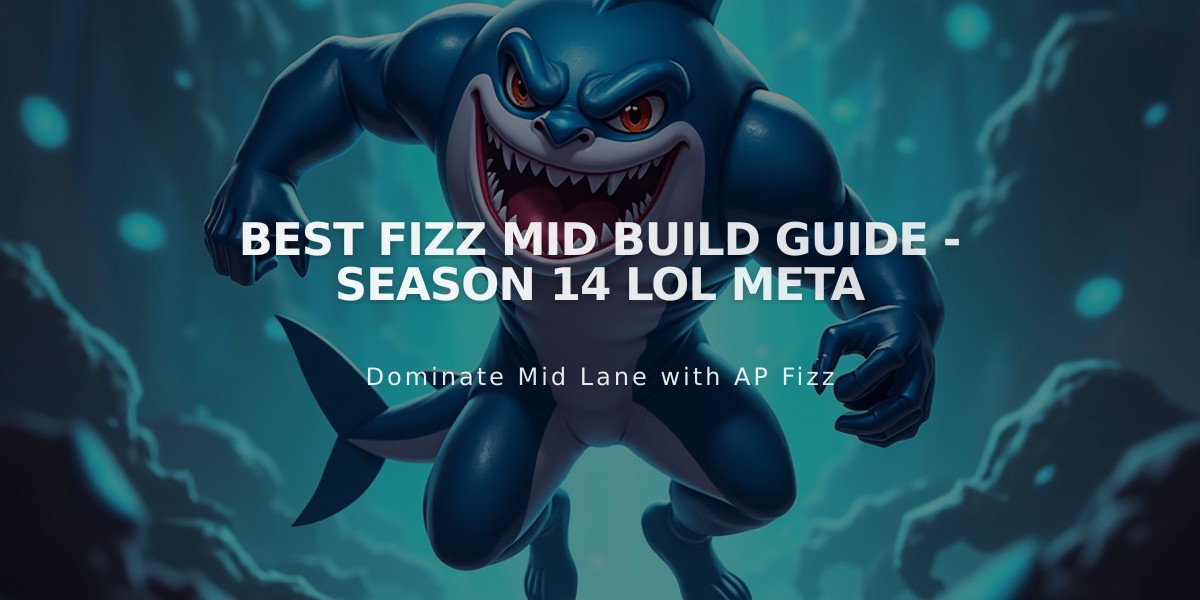 Best Fizz Mid Build Guide - Season 14 LoL Meta