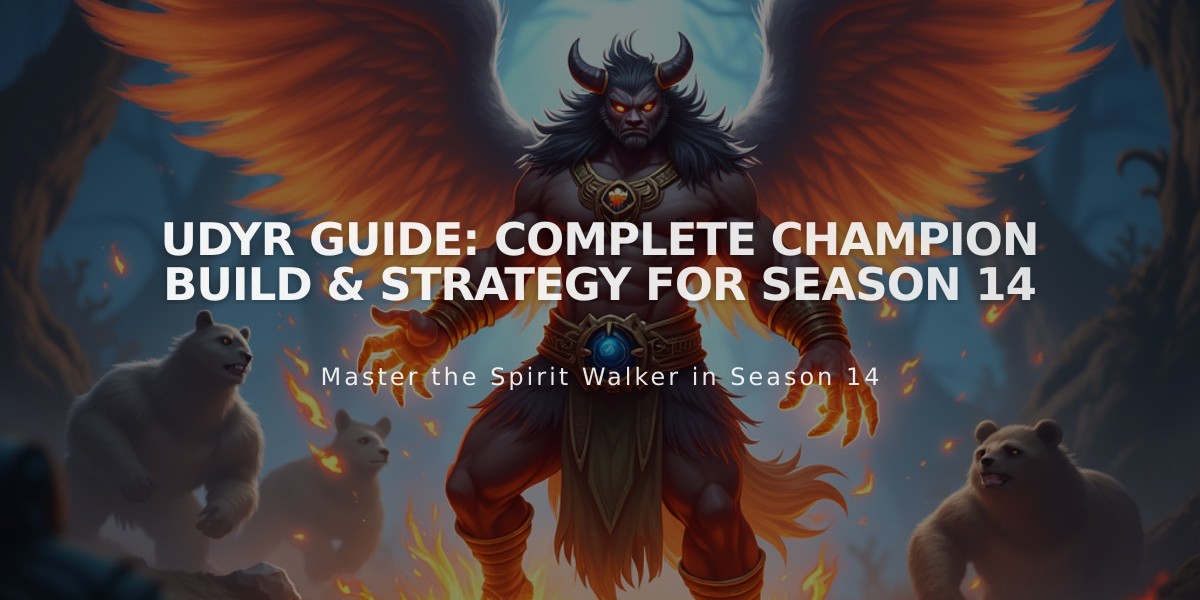 Udyr Guide: Complete Champion Build & Strategy for Season 14