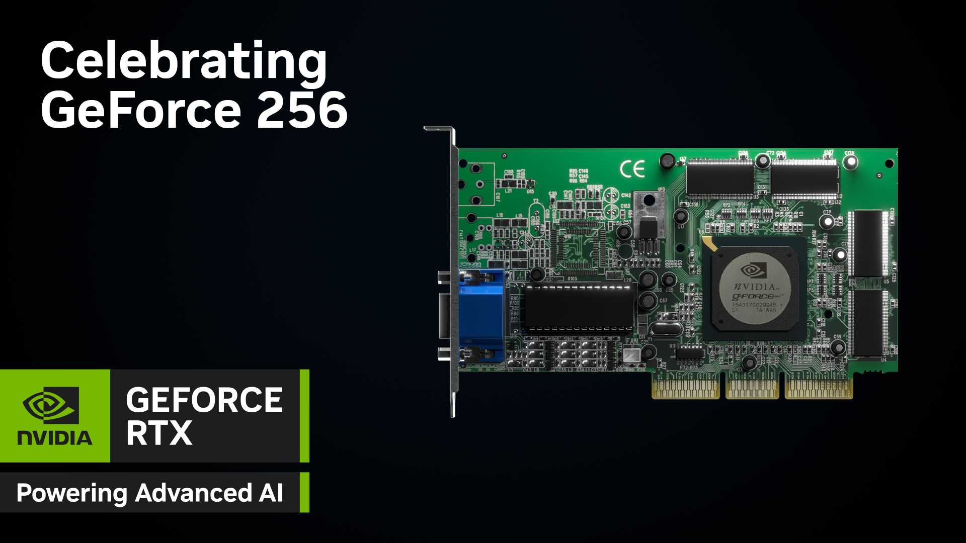 GeForce 256 graphics card key visual