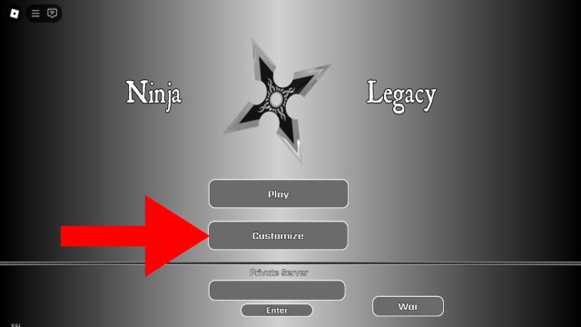 Ninja Legacy code entry screen