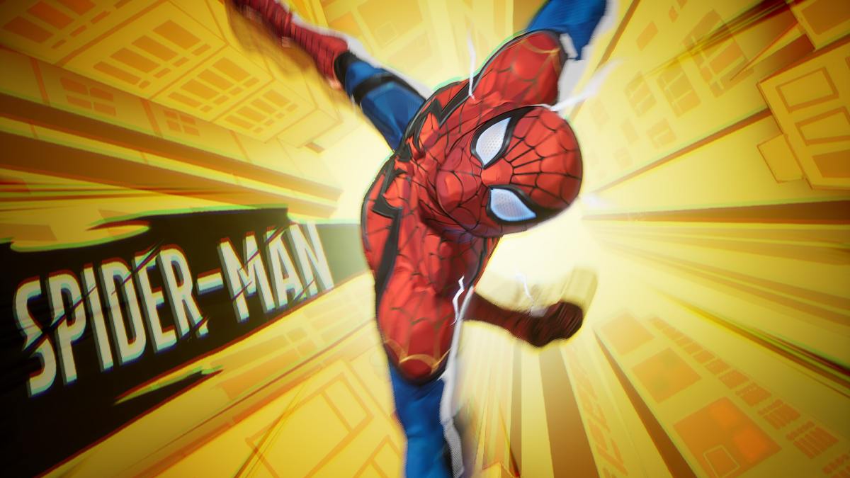 Spider-Man swinging in Marvel Rivals