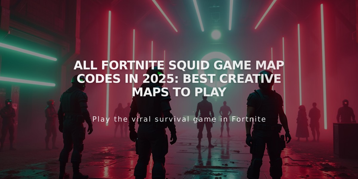 All Fortnite Squid Game Map Codes in 2025: Best Creative Maps to Play