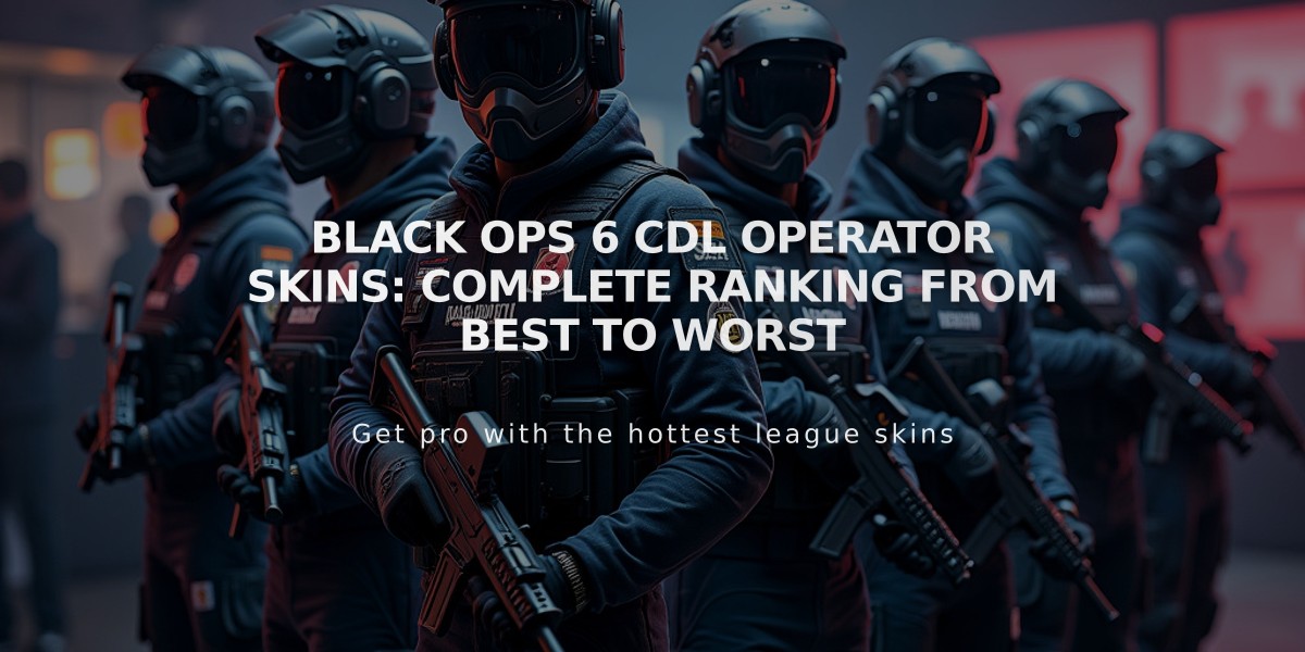 Black Ops 6 CDL Operator Skins: Complete Ranking from Best to Worst