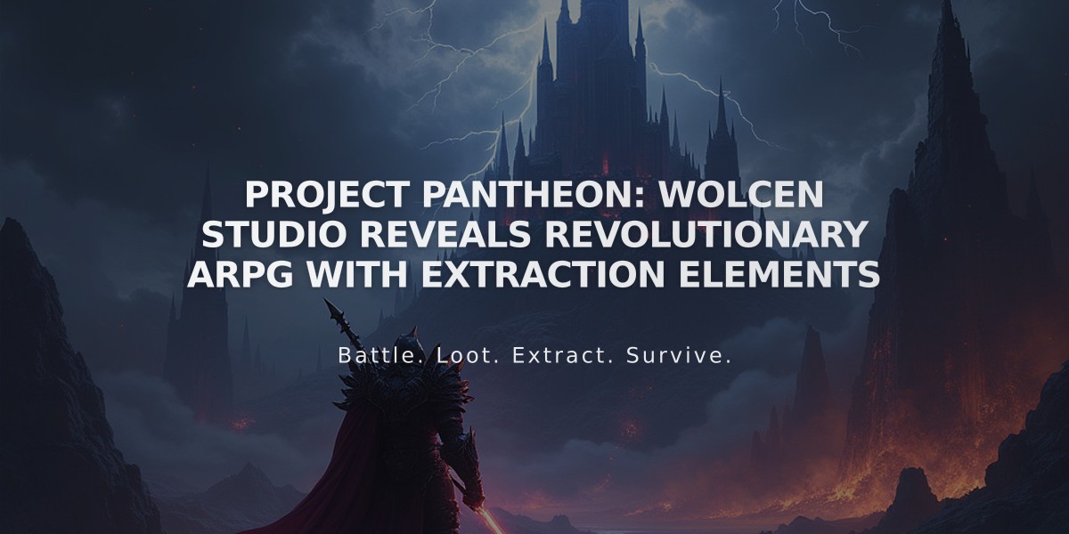 Project Pantheon: Wolcen Studio Reveals Revolutionary ARPG with Extraction Elements