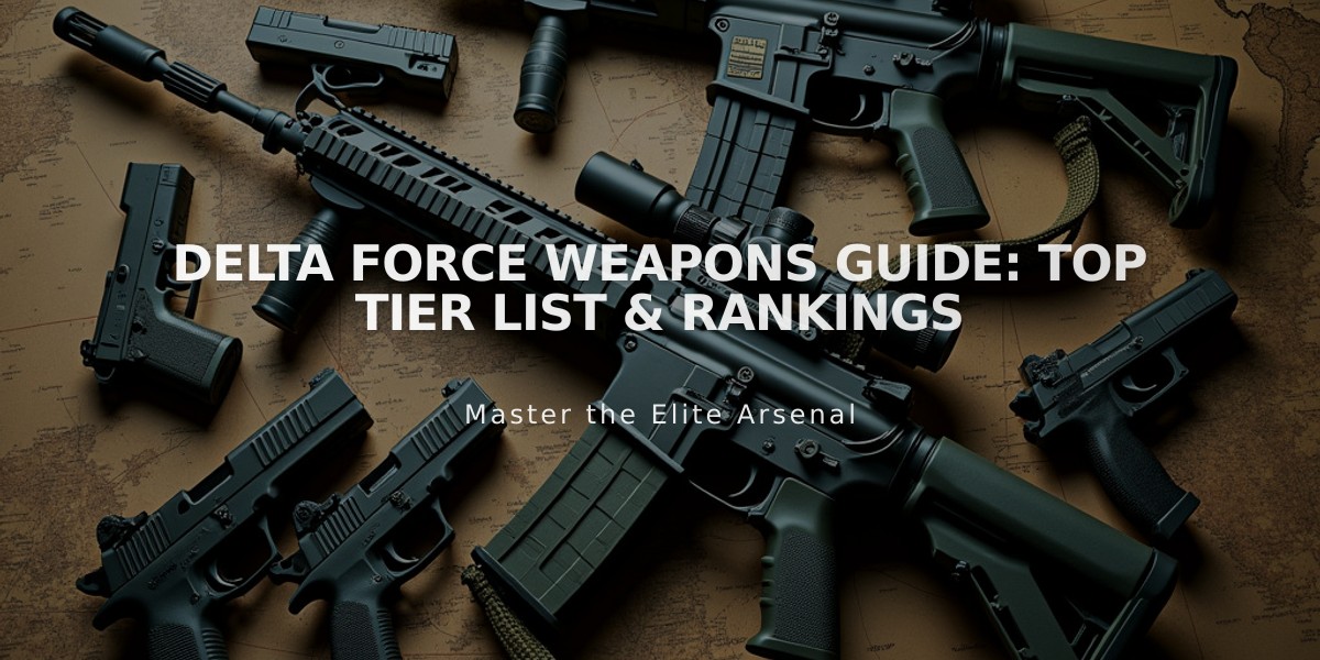 Delta Force Weapons Guide: Top Tier List & Rankings