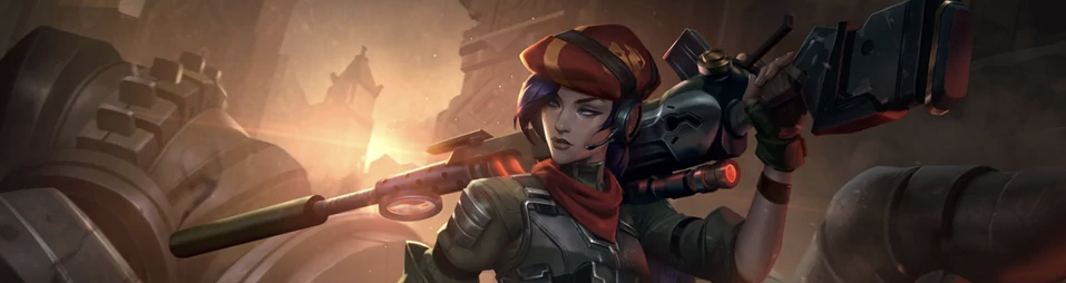 Caitlyn with sniper rifle ready