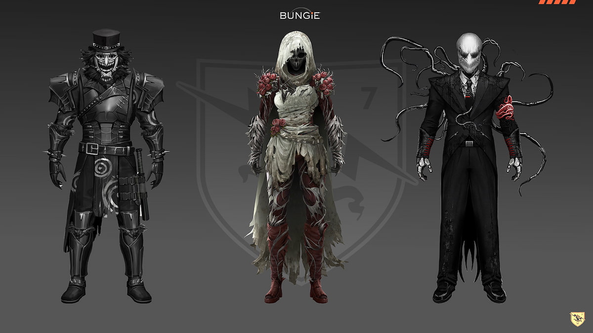 Three Destiny characters standing together