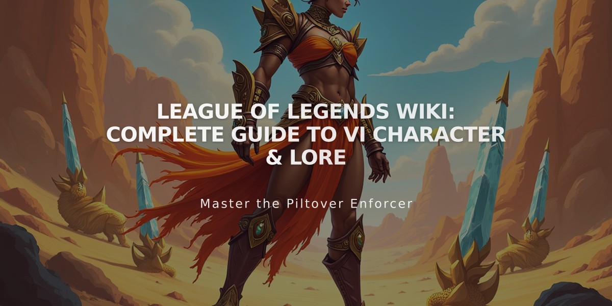 League of Legends Wiki: Complete Guide to Vi Character & Lore