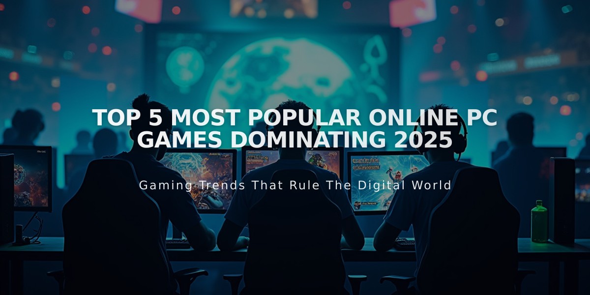 Top 5 Most Popular Online PC Games Dominating 2025