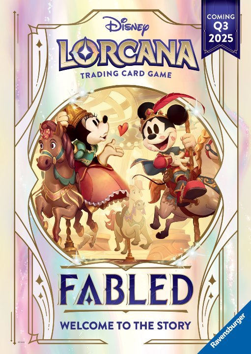 Disney Lorcana Fabled poster with Mickey, Minnie