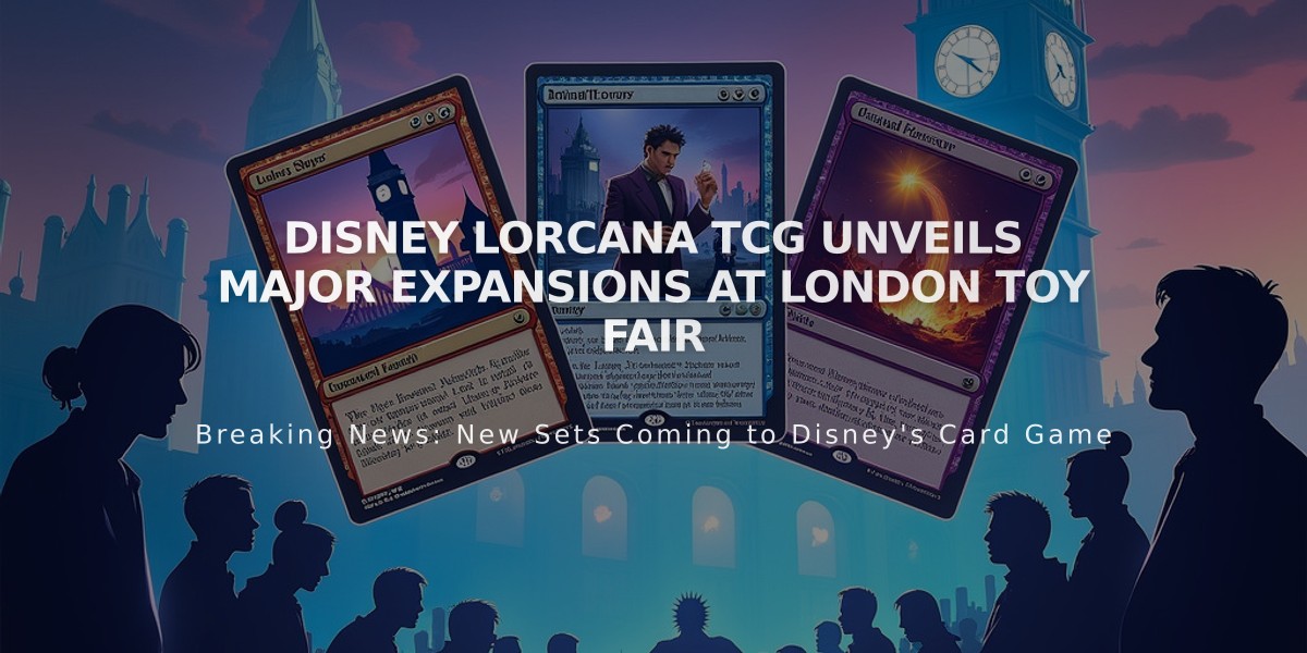 Disney Lorcana TCG Unveils Major Expansions at London Toy Fair