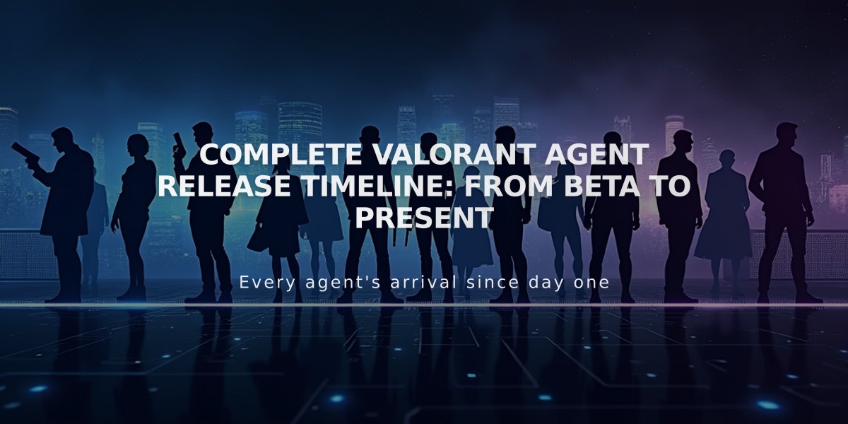 Complete VALORANT Agent Release Timeline: From Beta to Present