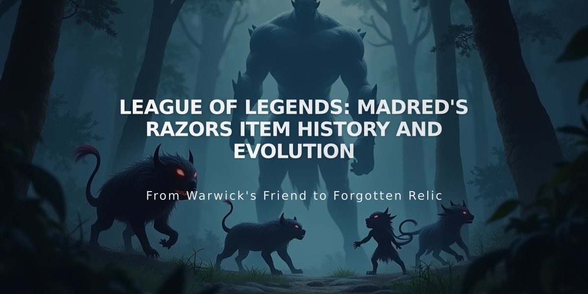 League of Legends: Madred's Razors Item History and Evolution