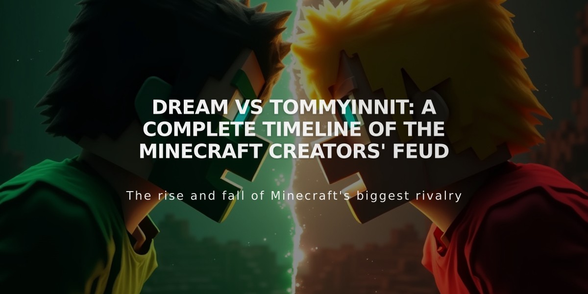 Dream vs TommyInnit: A Complete Timeline of the Minecraft Creators' Feud