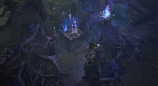 Man wielding magical powers in Diablo