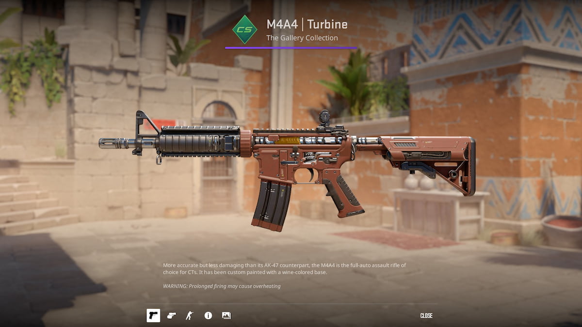 Brown M4A4 Turbine rifle