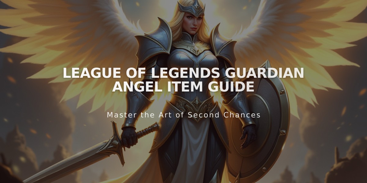 League of Legends Guardian Angel Item Guide