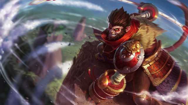 Wukong wielding staff in combat stance