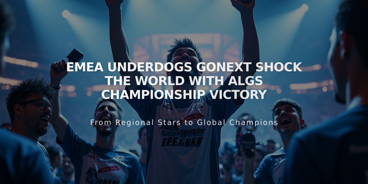 EMEA Underdogs GoNext Shock the World with ALGS Championship Victory