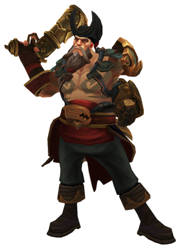 Gangplank character render from League