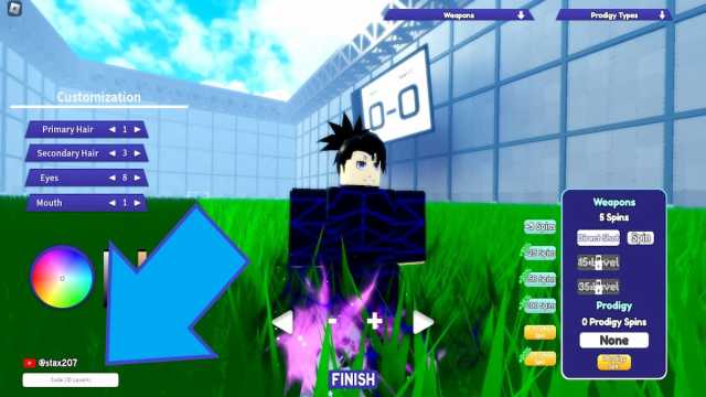 Roblox Striker Odyssey gameplay screen