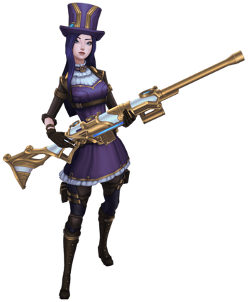 Caitlyn holding sniper rifle