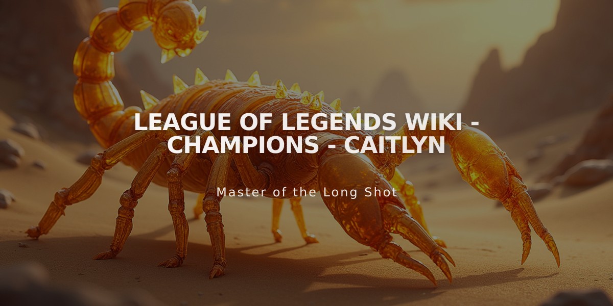 League of Legends Wiki - Champions - Caitlyn