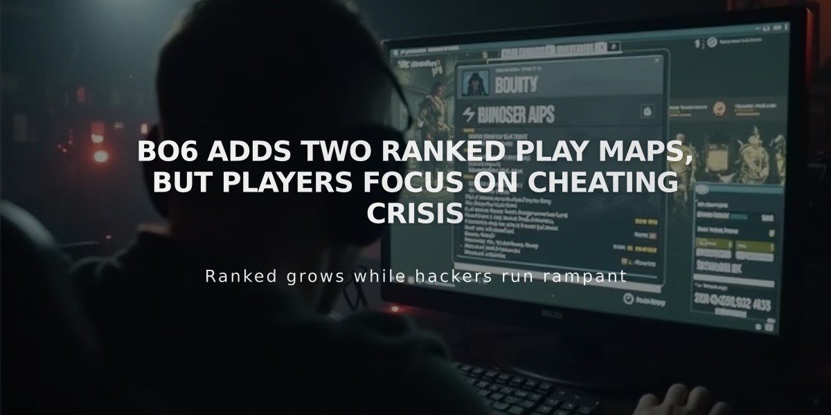 BO6 Adds Two Ranked Play Maps, But Players Focus on Cheating Crisis