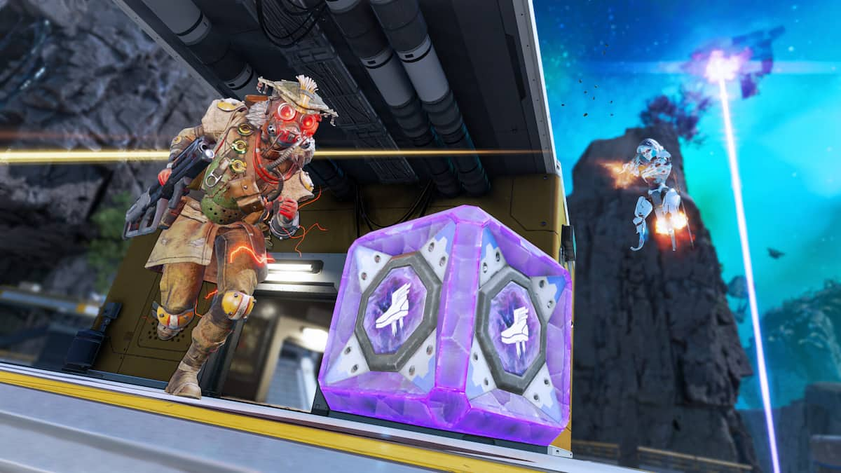 Apex character opening loot box