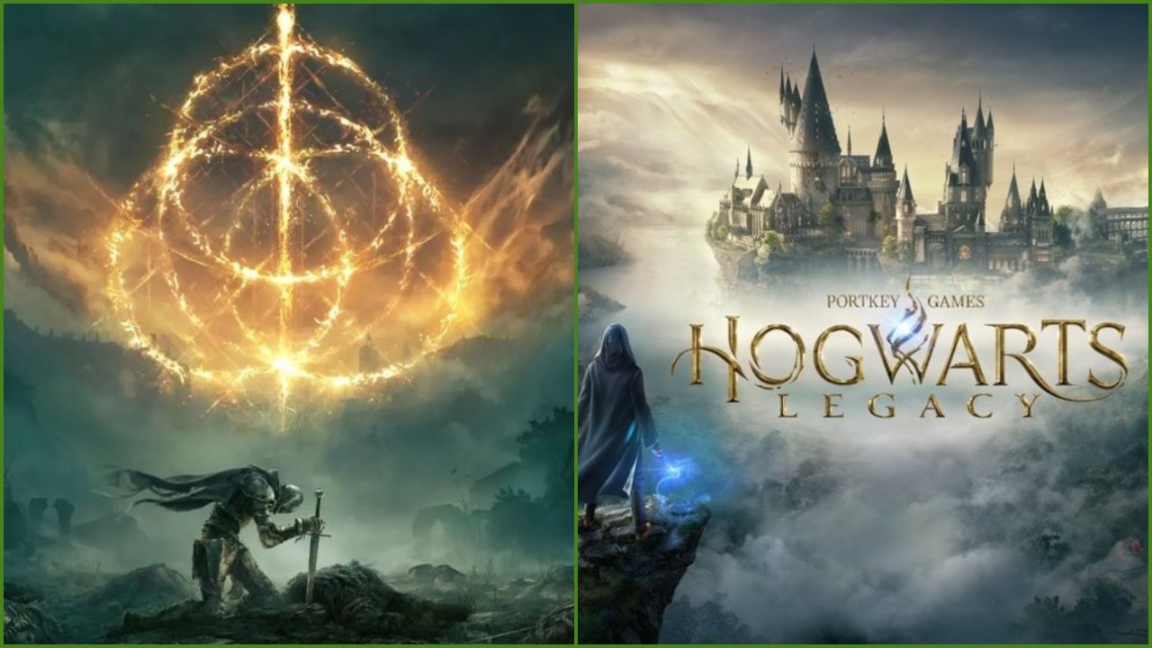 Side-by-side: Elden Ring, Hogwarts Legacy