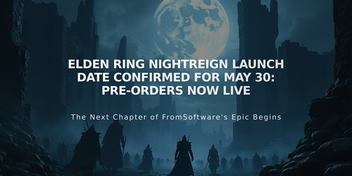 Elden Ring Nightreign Launch Date Confirmed for May 30: Pre-orders Now Live