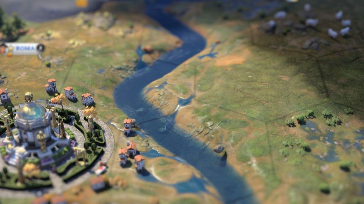 Screenshot of Civilization 7 game map