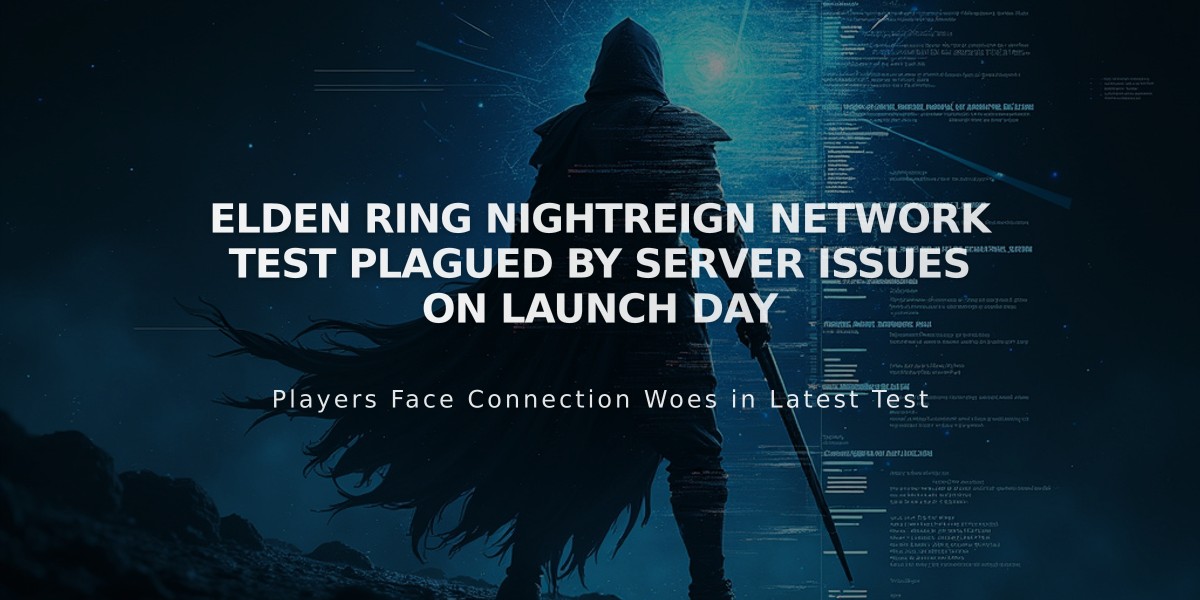 ELDEN RING NIGHTREIGN Network Test Plagued by Server Issues on Launch Day