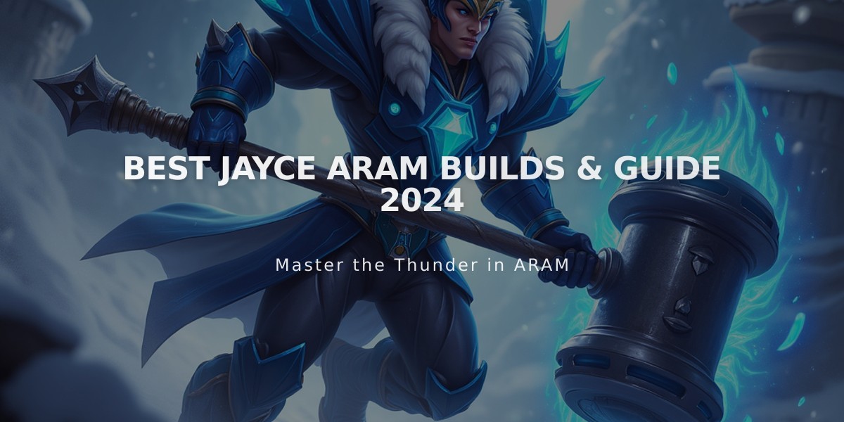 Best Jayce ARAM Builds & Guide 2024