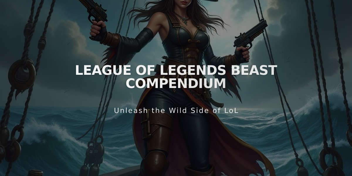 League of Legends Beast Compendium