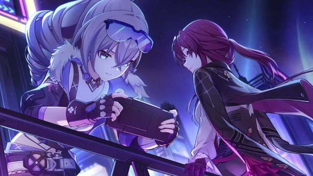 Two characters playing Honkai Star Rail