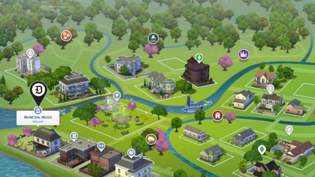 Sims 4 Willow Creek map location