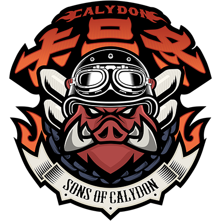 Sons of Calydon boar logo