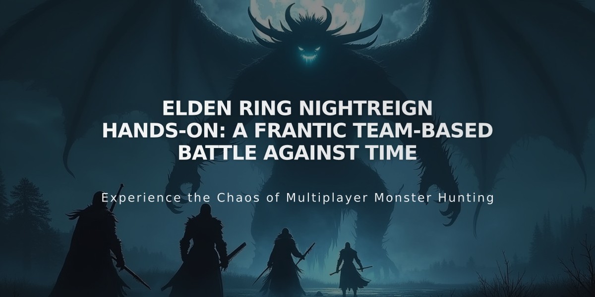 Elden Ring Nightreign Hands-On: A Frantic Team-Based Battle Against Time