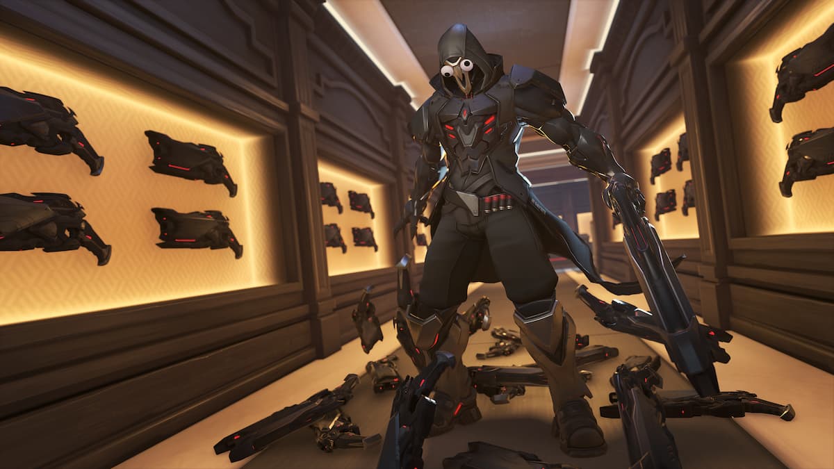 Reaper dark armored villain from Overwatch