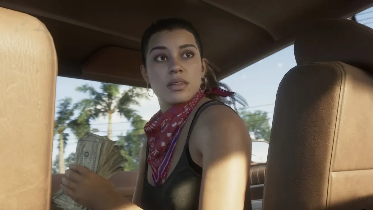 Lucia counting money in GTA 6