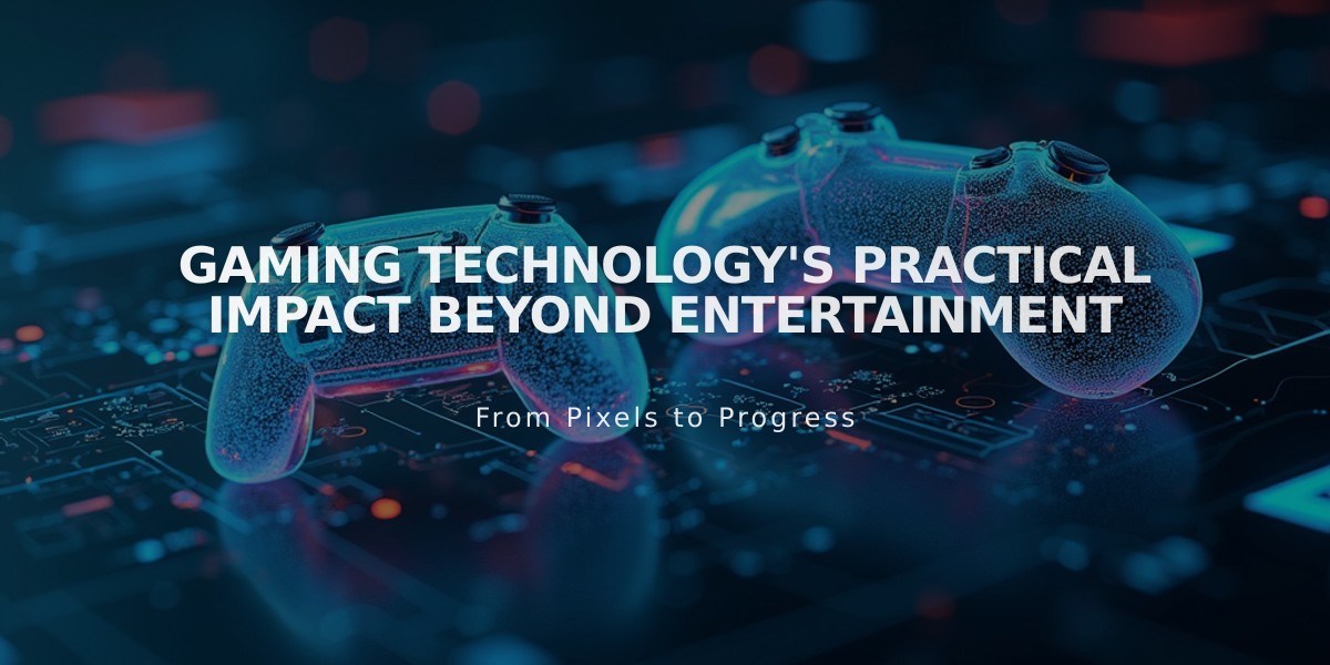 Gaming Technology's Practical Impact Beyond Entertainment