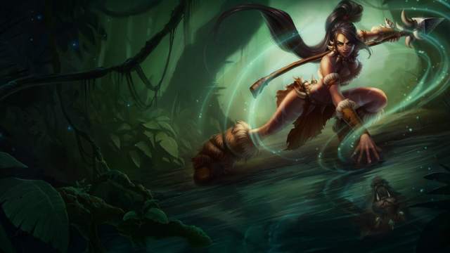 Nidalee, spear-wielding jungle huntress