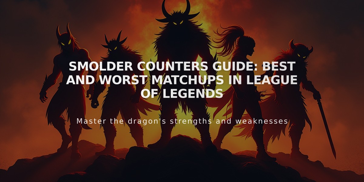 Smolder Counters Guide: Best and Worst Matchups in League of Legends