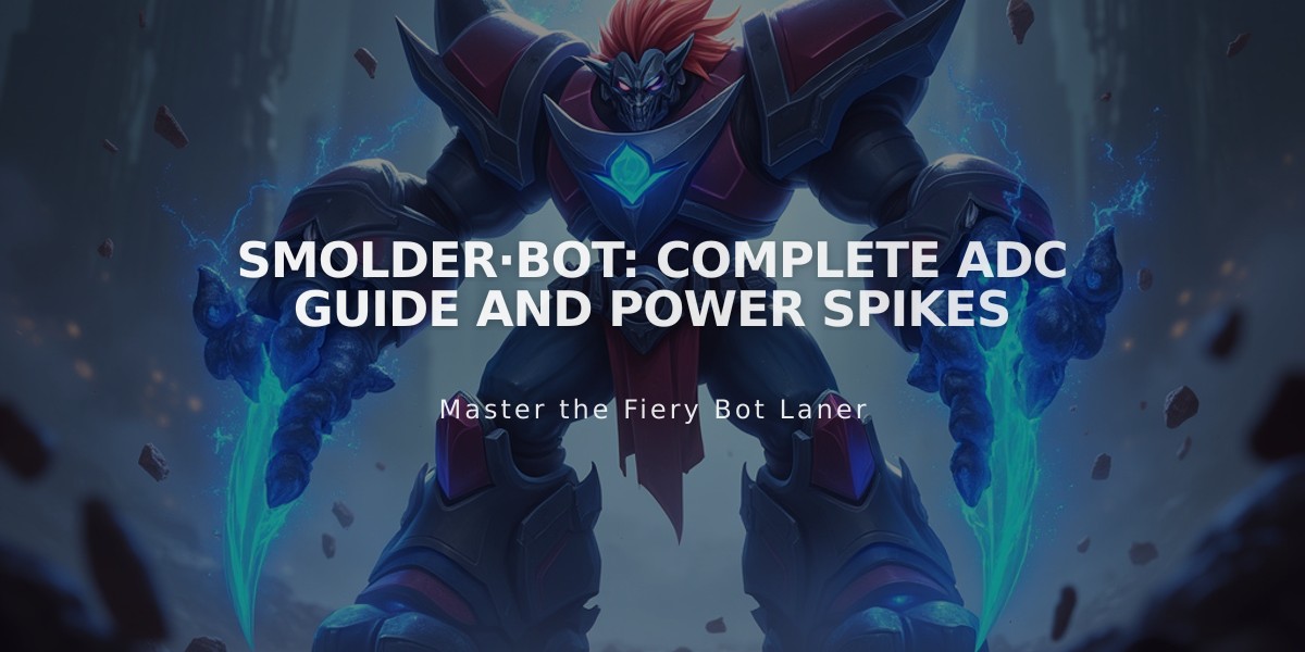 Smolder·Bot: Complete ADC Guide and Power Spikes