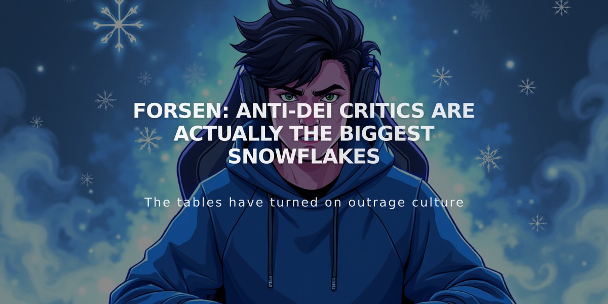 Forsen: Anti-DEI Critics Are Actually The Biggest Snowflakes