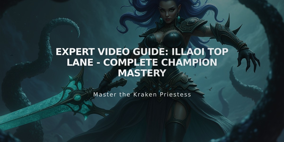 Expert Video Guide: Illaoi Top Lane - Complete Champion Mastery