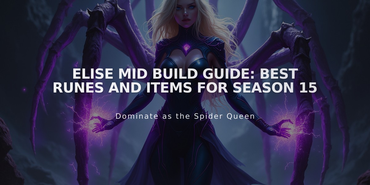 Elise Mid Build Guide: Best Runes and Items for Season 15